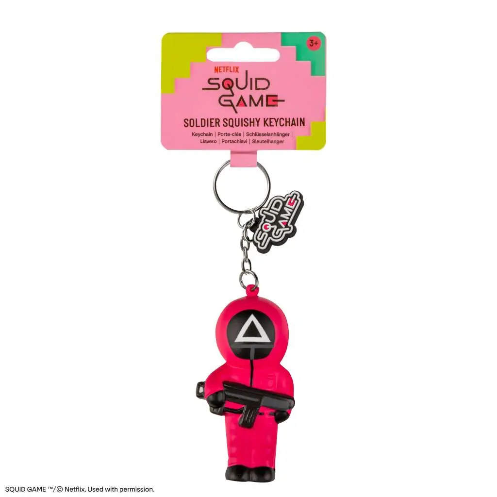 Porte-clés Squid Game soldier squishy